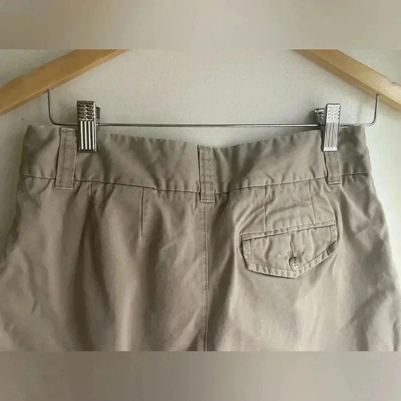 Eddie Bauer Size 4 Women’s Mercer Fit Khaki Shorts Bermuda Style 100% Cotton Tan - Picture 5 of 13